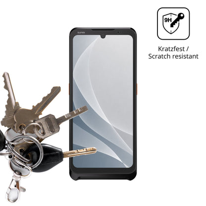dipos Displayschutz für Sunmi P3 Air, mattierte Oberfläche, robuste Festigkeit und perfekte Passform
