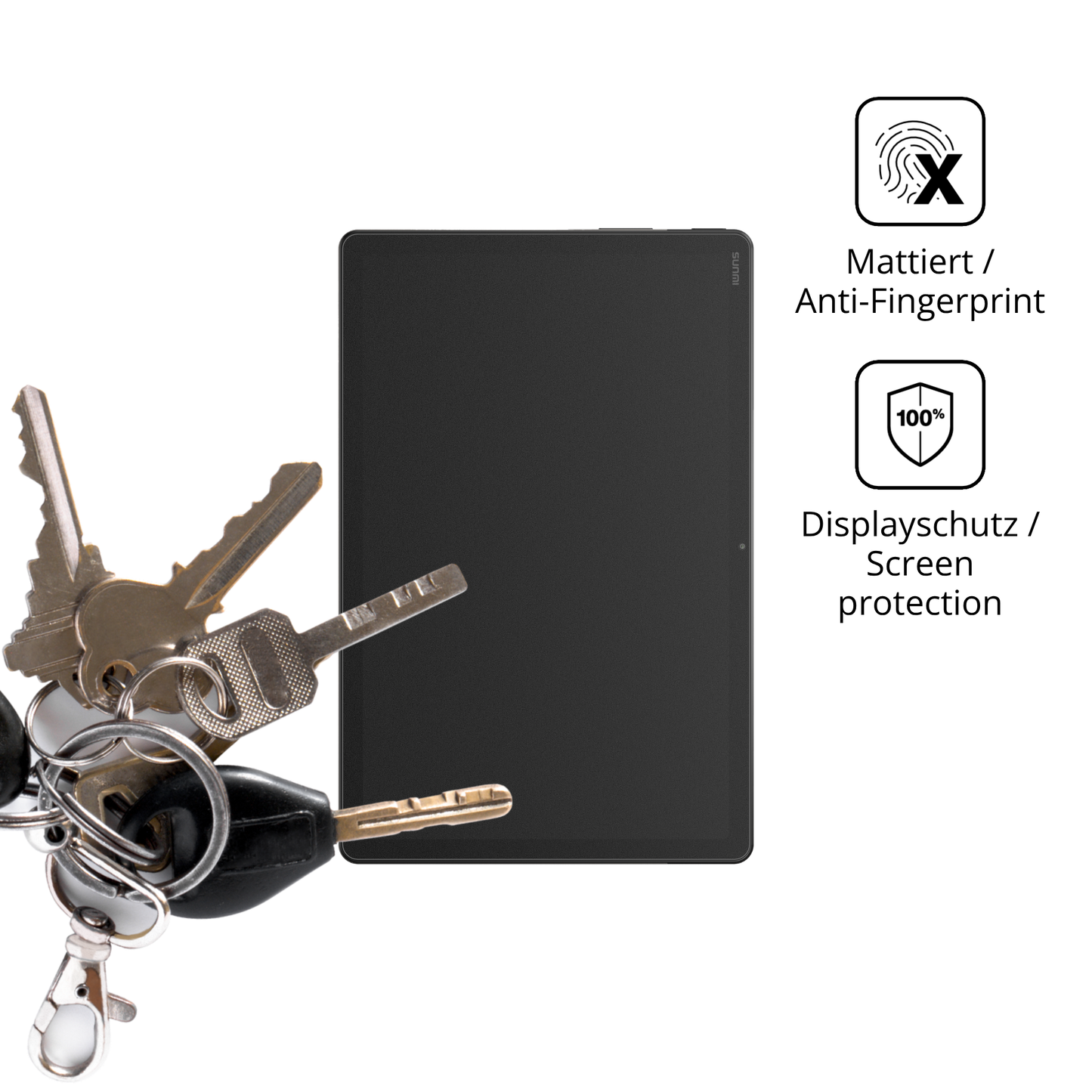 dipos Displayschutz für Sunmi CPad 11, mattierte Oberfläche, Blickschutzfilter und perfekter Passform