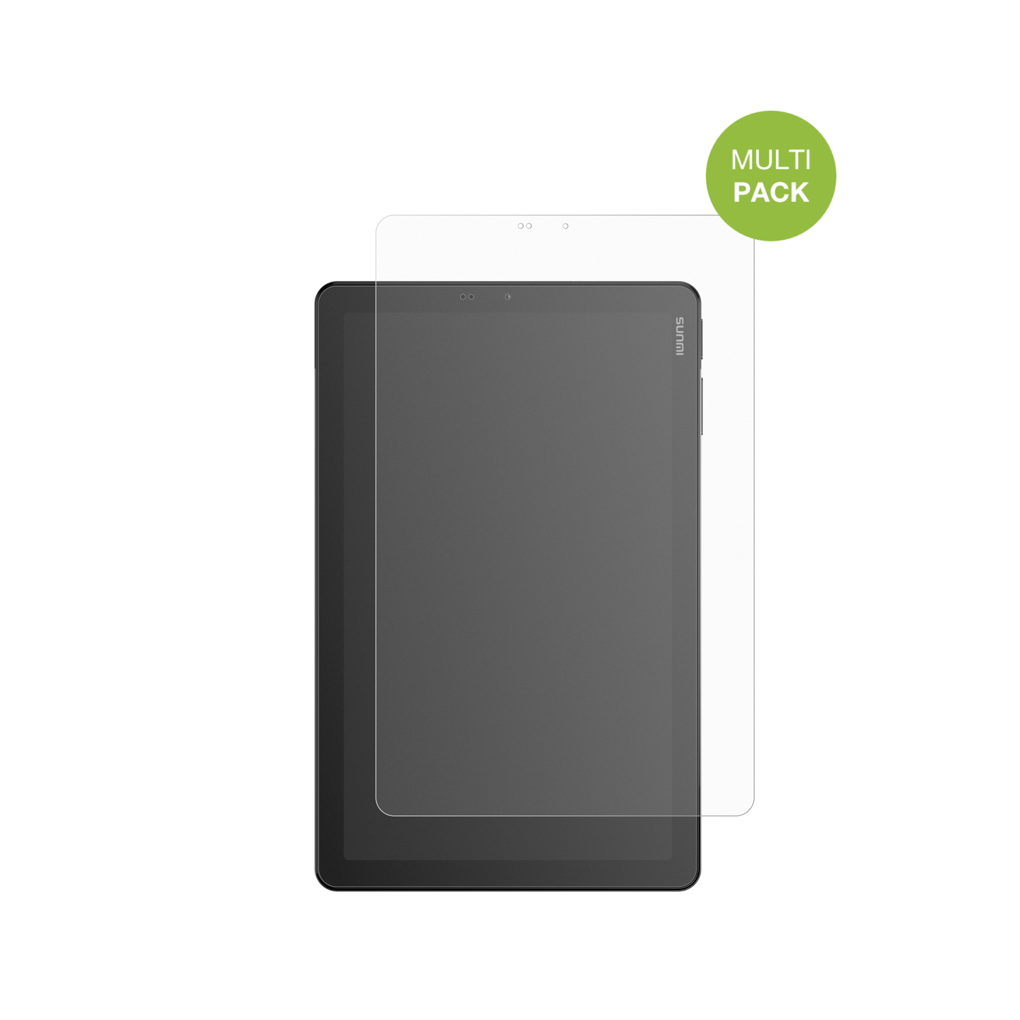 SunmiCPad 8.7 mit aufgebrachter dipos Displayschutzfolie, die lästige Fingerabdrücke minimiert