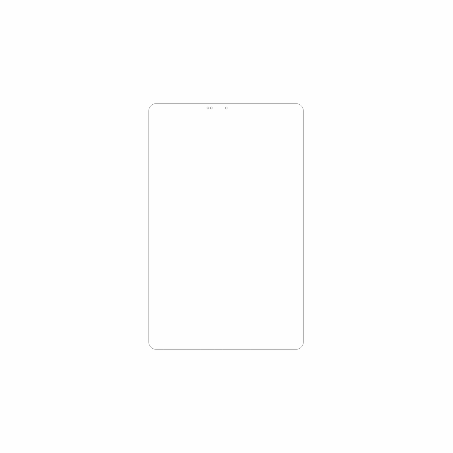 dipos Displayschutz für Sunmi CPad 8.7, mattierte Oberfläche, geringe Dicke und perfekte Passform