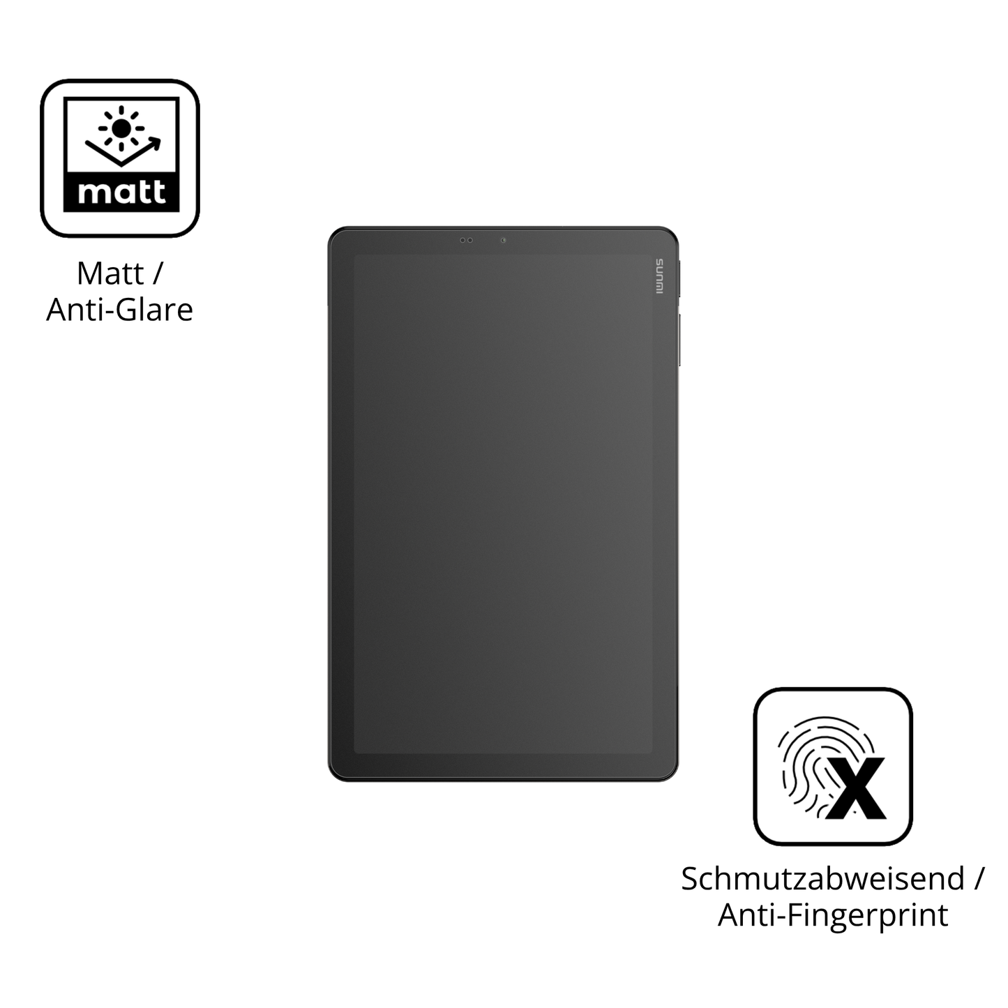Dünne und entspiegelnde Folie passend zugeschnitten für Sunmi CPad 8.7