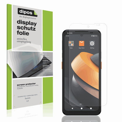 Matte Displayschutzfolie von dipos passend für Sunmi L3, präziser Zuschnitt und blasenfrei montiert