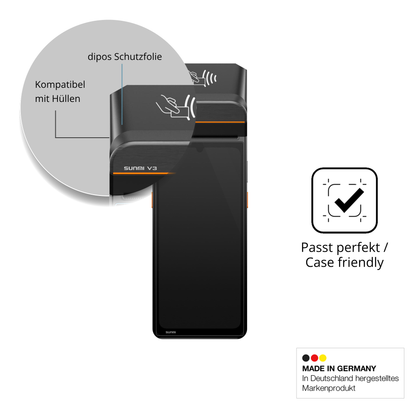 Schutzfolie mit optimaler Passform, zur Verwendung mit Hüllen geeignet
