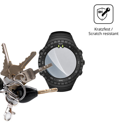 dipos Displayschutz für Suunto Core 2, mattierte Oberfläche, robuste Festigkeit und perfekte Passform