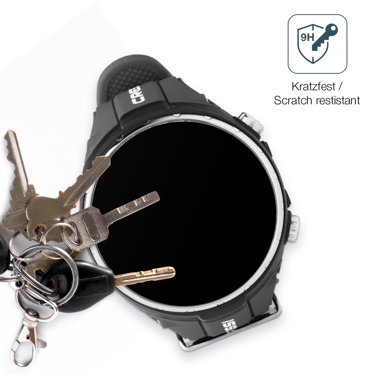 dipos Displayschutz für Suunto D4F Tauchcomputer, mattierte Oberfläche, robuste Festigkeit und perfekte Passform