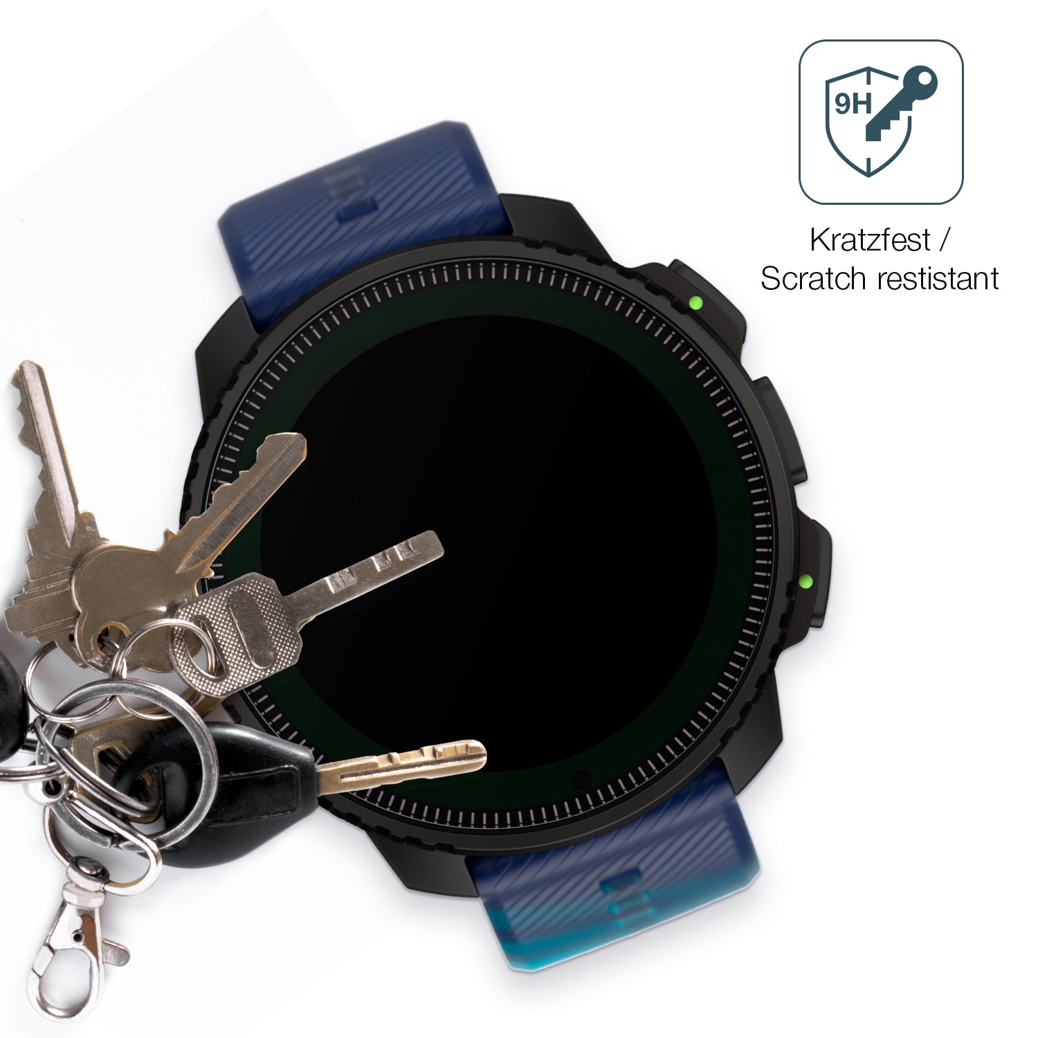 dipos Displayschutz für Suunto Vertical Solar, mattierte Oberfläche, robuste Festigkeit und perfekte Passform