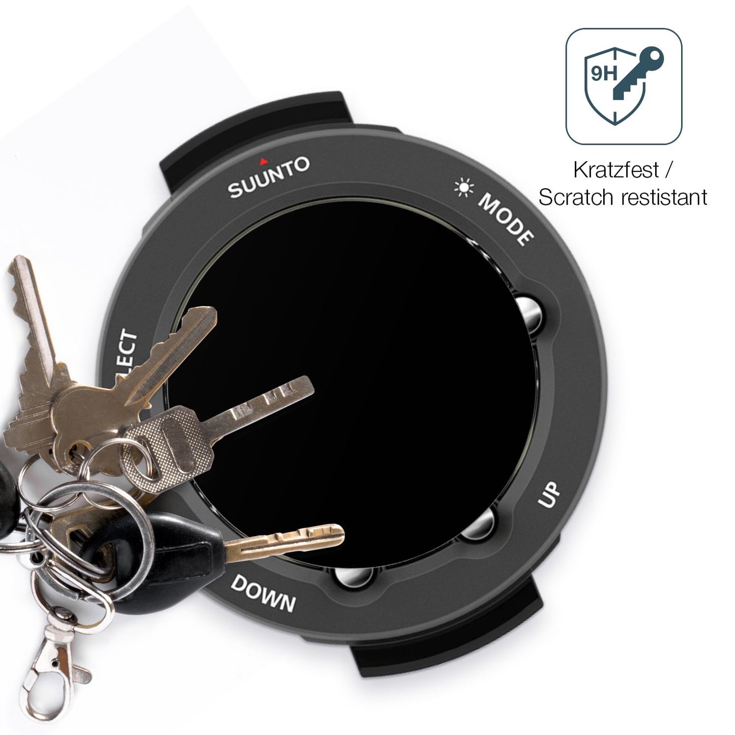 dipos Displayschutz für Suunto Vyper Novo, mattierte Oberfläche, robuste Festigkeit und perfekte Passform