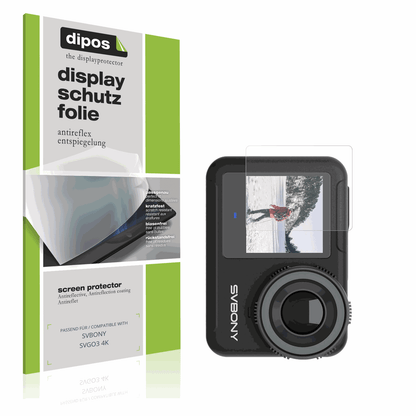 Matte Displayschutzfolie von dipos passend für SVBONY SVGO3 4K, präziser Zuschnitt und blasenfrei montiert