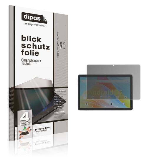 Blickschutzfolie von dipos passend für svitoop11-t11, präziser Zuschnitt und blasenfrei montiert
