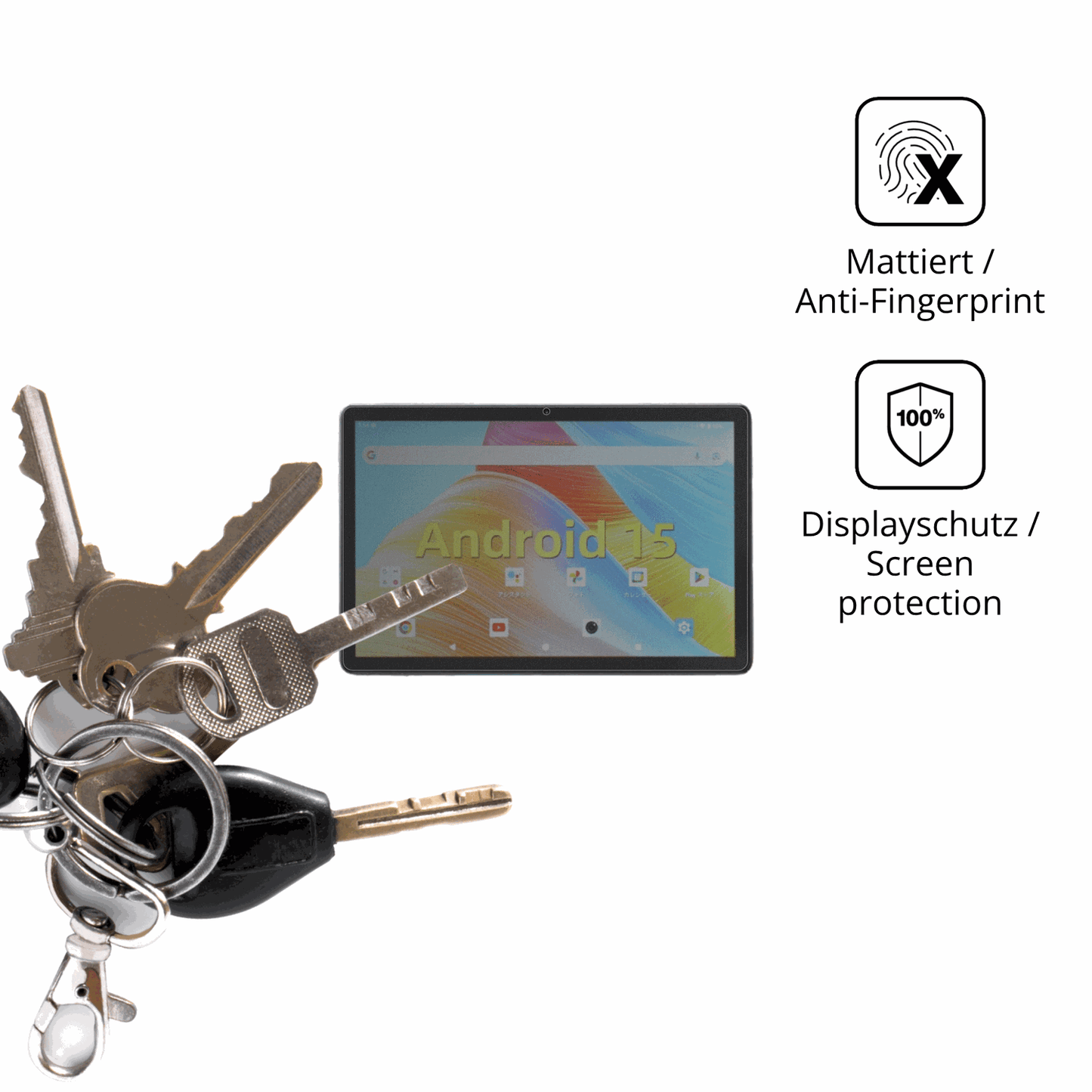 dipos Displayschutz für svitoop11-t11, mattierte Oberfläche, Blickschutzfilter und perfekter Passform