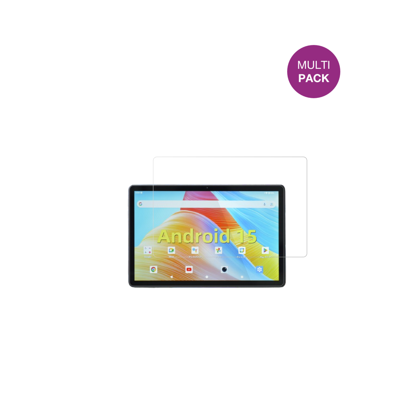 svitoop11-t11 mit aufgebrachter dipos Displayschutzfolie, glasklare Darstellung ohne Einschränkungen