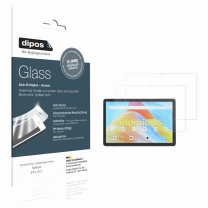Matte Displayschutzfolie von dipos passend für svitoop11-t11, 9H kratzfest und blasenfrei montiert