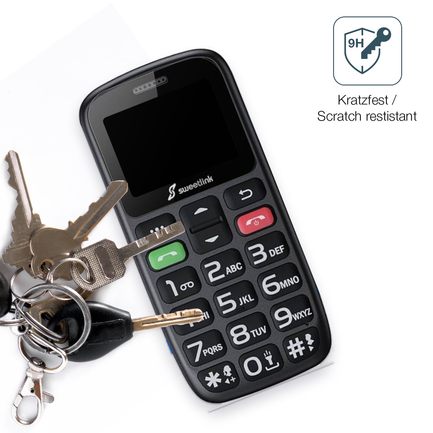 dipos Displayschutz für SweetLink S2Plus, mattierte Oberfläche, robuste Festigkeit und perfekte Passform