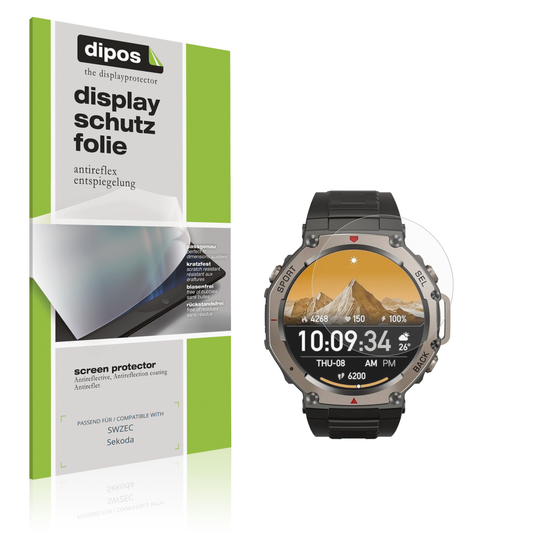 Matte Displayschutzfolie von dipos passend für SWZEC Sekoda, präziser Zuschnitt und blasenfrei montiert