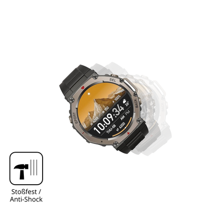 Schutz gegen Kratzer auf dem SWZEC Sekoda Glas durch Schlüssel, Stöße gegen die Tischkante oder Stürze