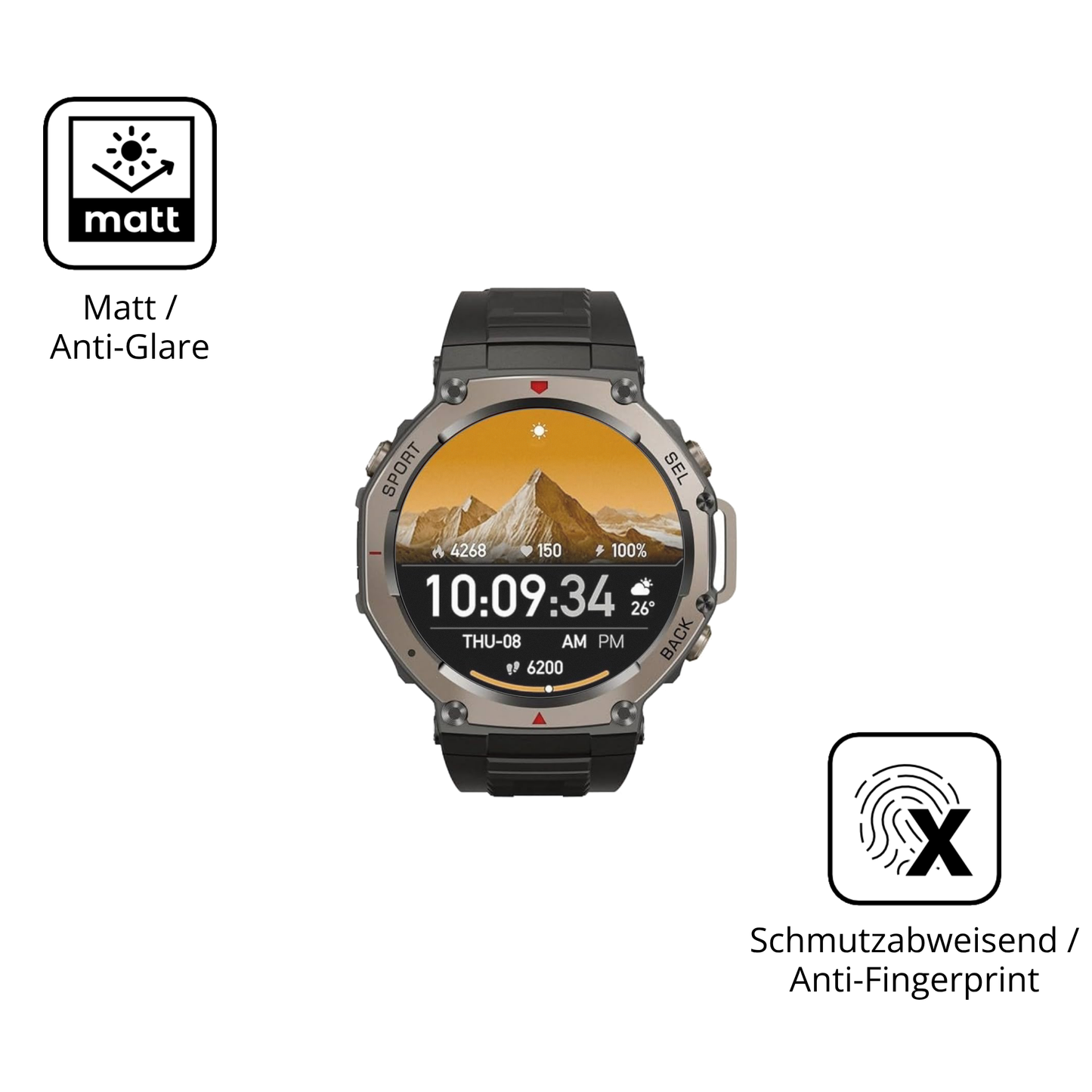 9H Hartbeschichtete, flexible Folie passend zugeschnitten für SWZEC Sekoda