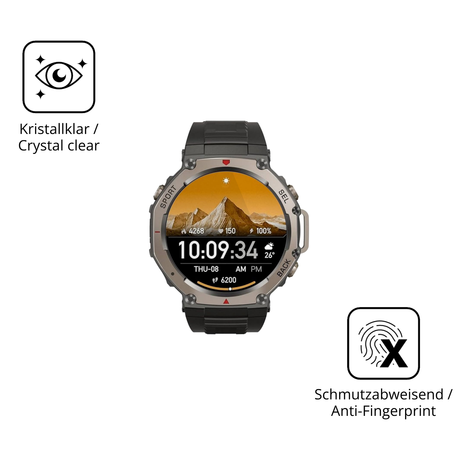 Flexible TPU-Folie passend zugeschnitten für SWZEC Sekoda, vollständige Abdeckung