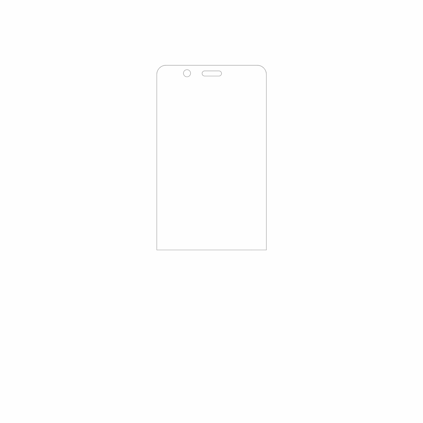 dipos Displayschutz für Sxhlseller Slide Phone, mattierte Oberfläche, geringe Dicke und perfekte Passform