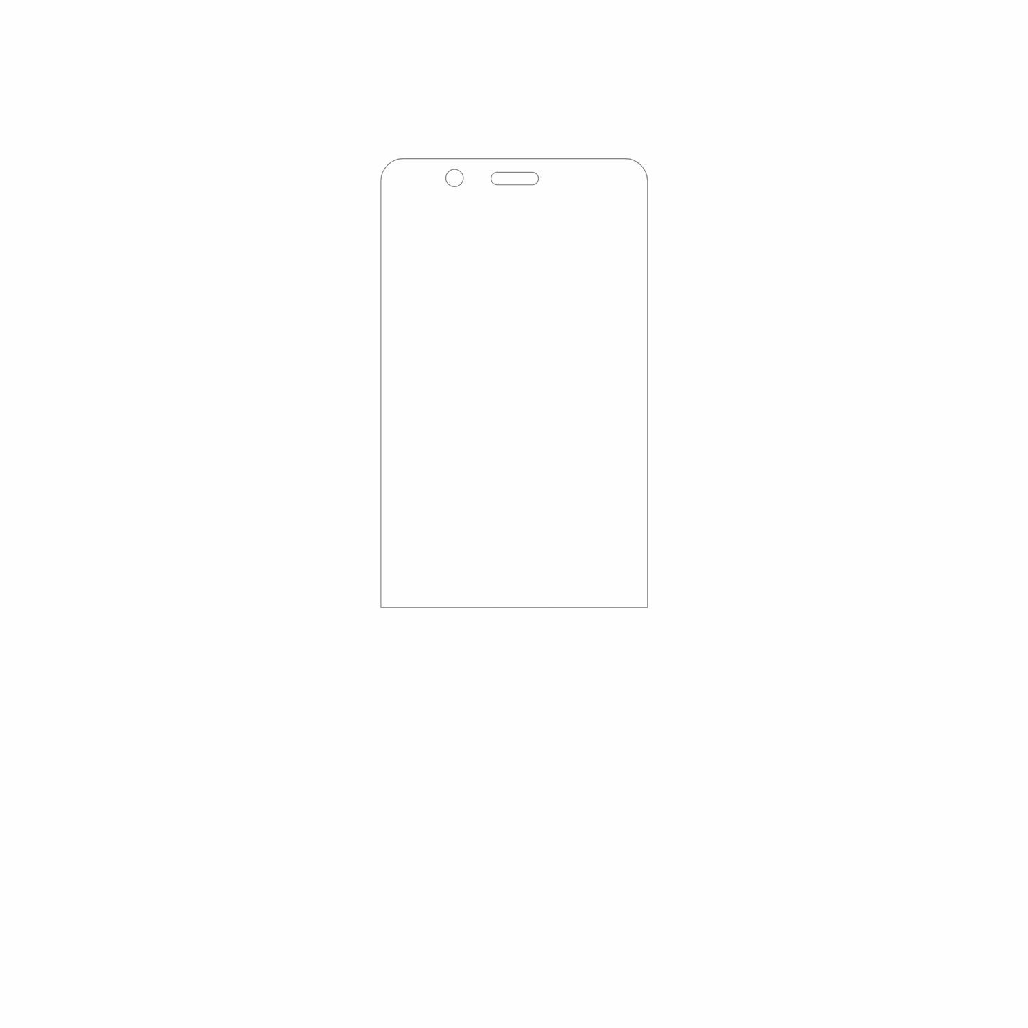 dipos Displayschutz für Sxhlseller Slide Phone, mattierte Oberfläche, geringe Dicke und perfekte Passform