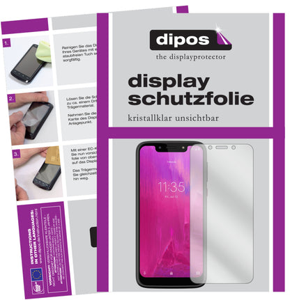 Klare Displayschutzfolie von dipos passend für T-Mobile Revvlry, präziser Zuschnitt und blasenfrei montiert