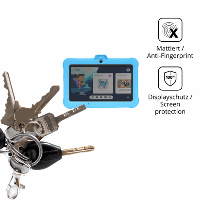 dipos Displayschutz für TABTIVI K708, mattierte Oberfläche, Blickschutzfilter und perfekter Passform