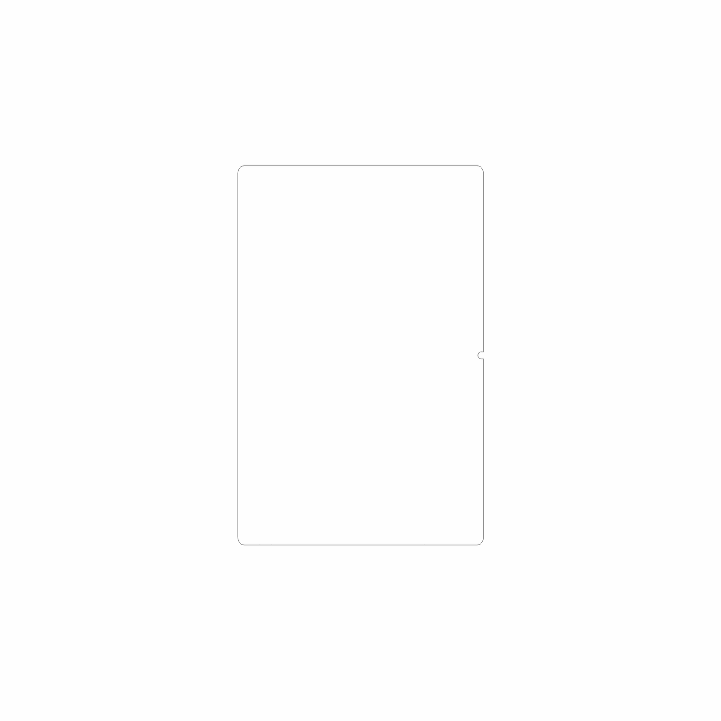 dipos Displayschutz für TABWEE T50, mattierte Oberfläche, geringe Dicke und perfekte Passform