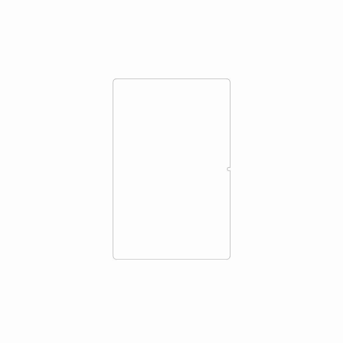 dipos Displayschutz für TABWEE T50, mattierte Oberfläche, geringe Dicke und perfekte Passform