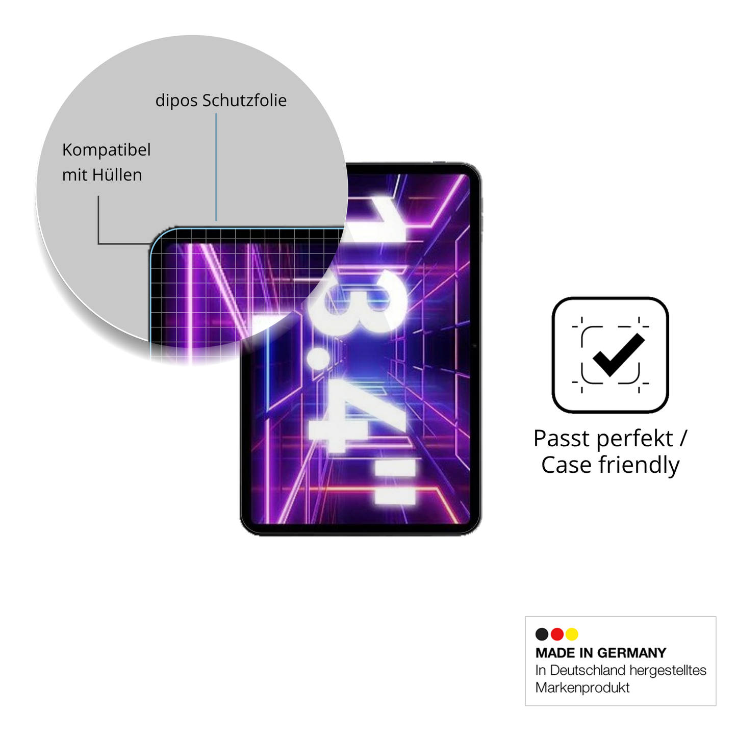 2x Schutzfolie klar für Tabwee T60 Pro 13.4 Zoll Display-Schutzfolie
