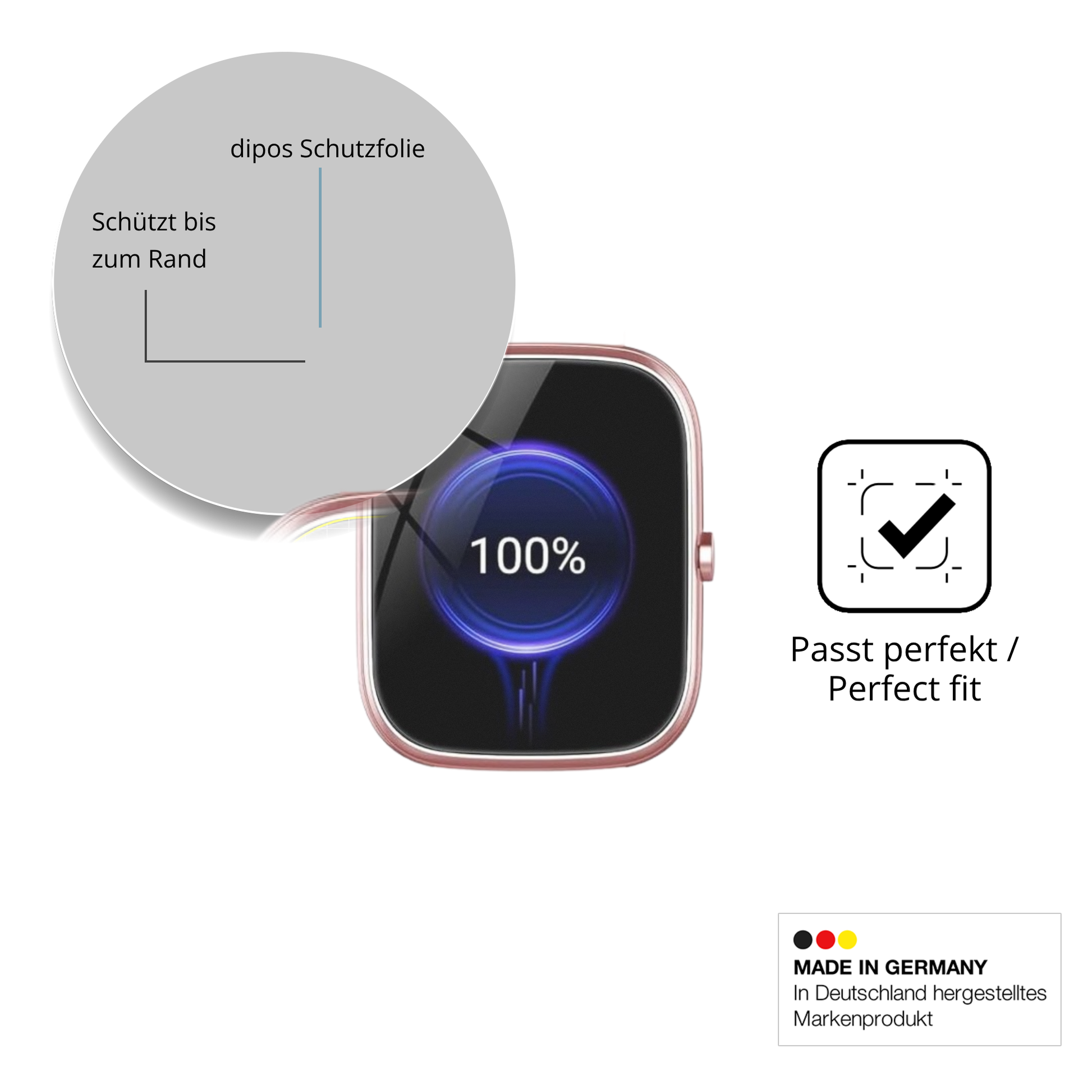 Besonders flexibler Displayschutz mit Anti-Shock-Schicht im Materialmix
