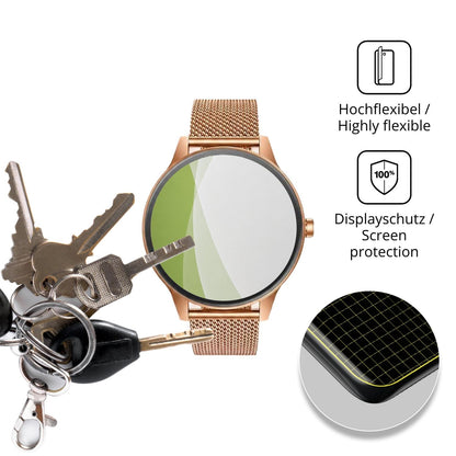 dipos Displayschutz für TAOPON Nero, transparente Oberfläche, perfekte Passform auch für die Rundungen