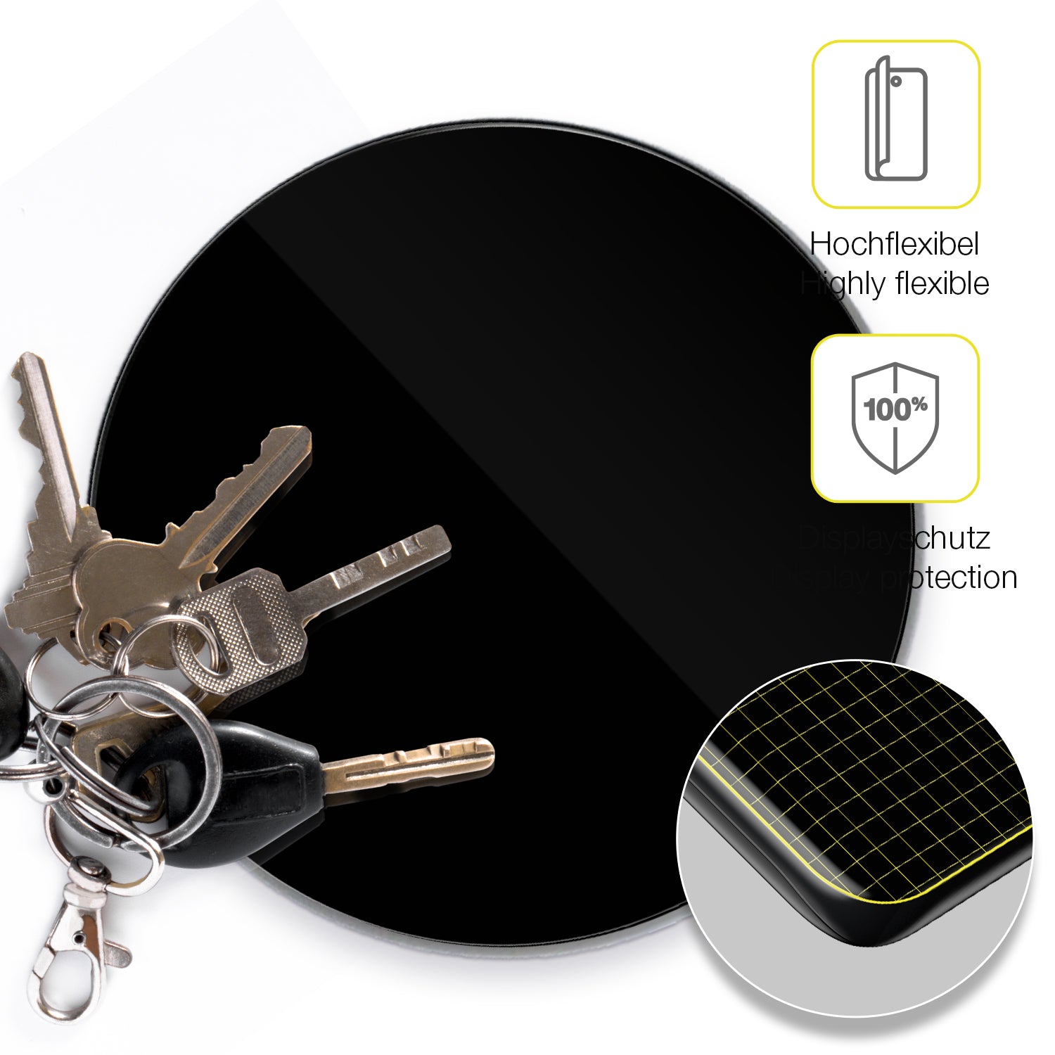 dipos Displayschutz für Tapo H110 IR-Fernbedienung, transparente Oberfläche, geringe Dicke und perfekte Passform