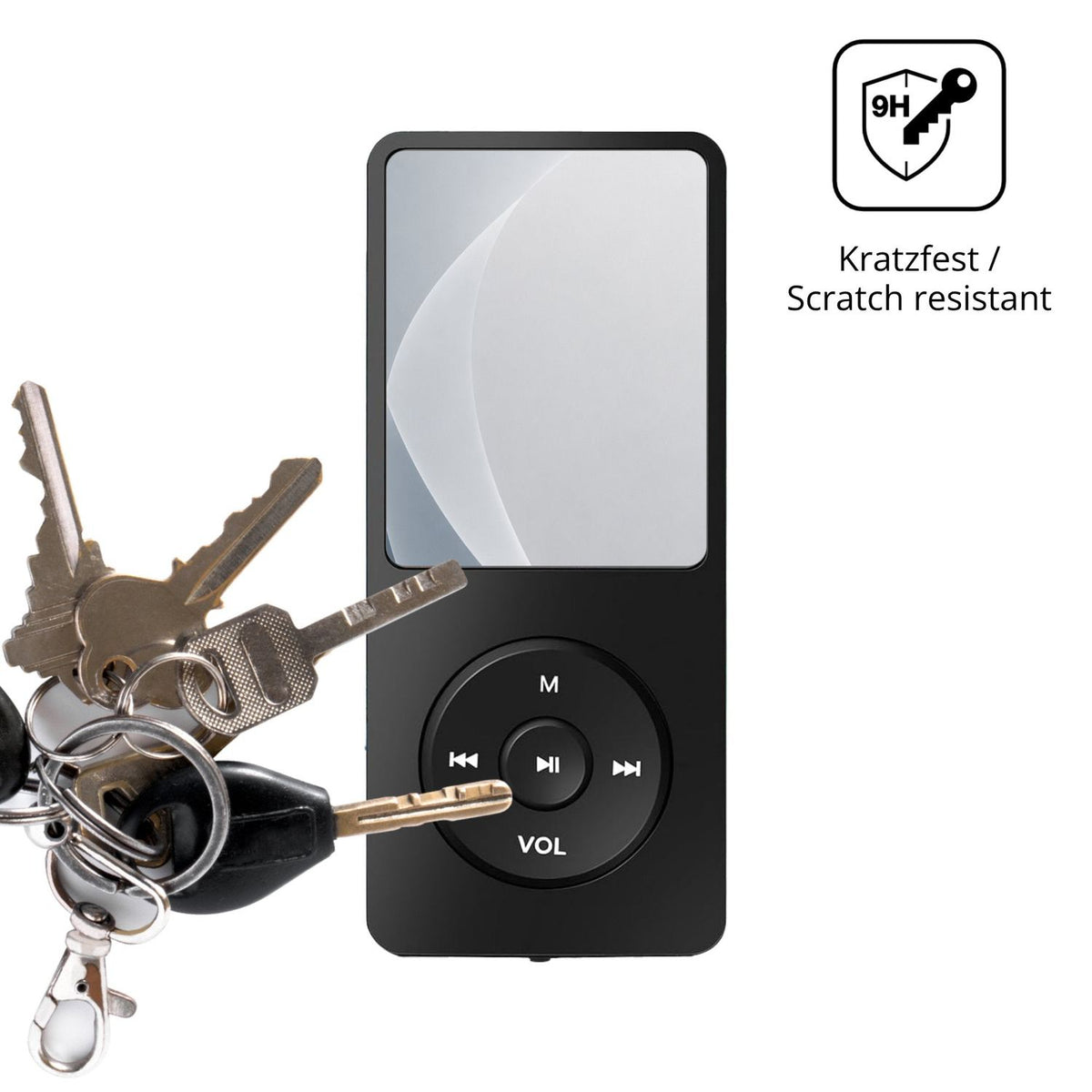 dipos Displayschutz für Tarswesi BFQ-LCT01 MP3-Player, mattierte Oberfläche, robuste Festigkeit und perfekte Passform