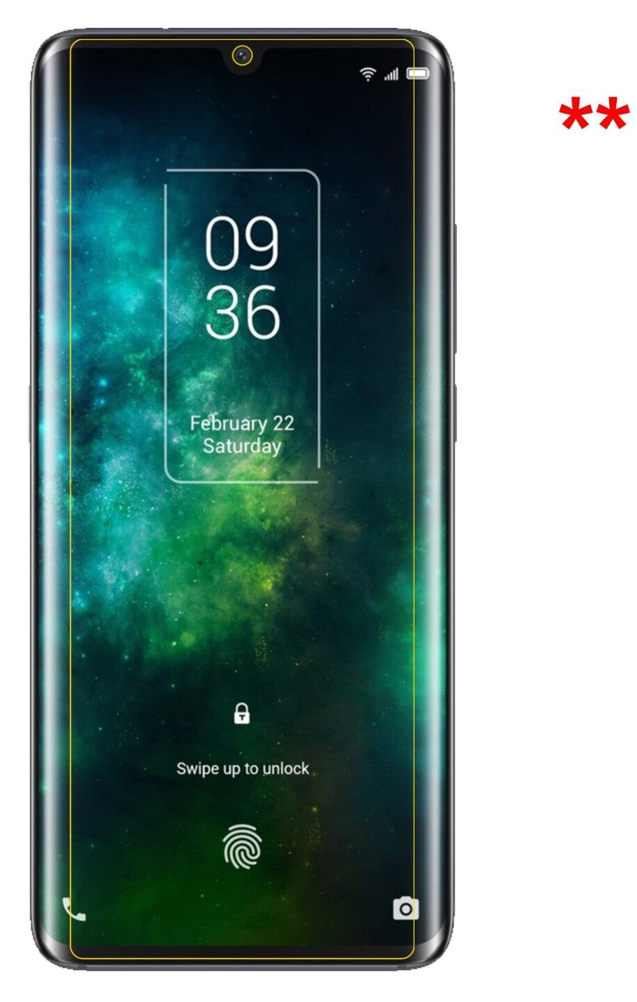 Privatsphäre-Schutz durch Sichtschutz-Folie passend zugeschnitten für TCL 10 Pro