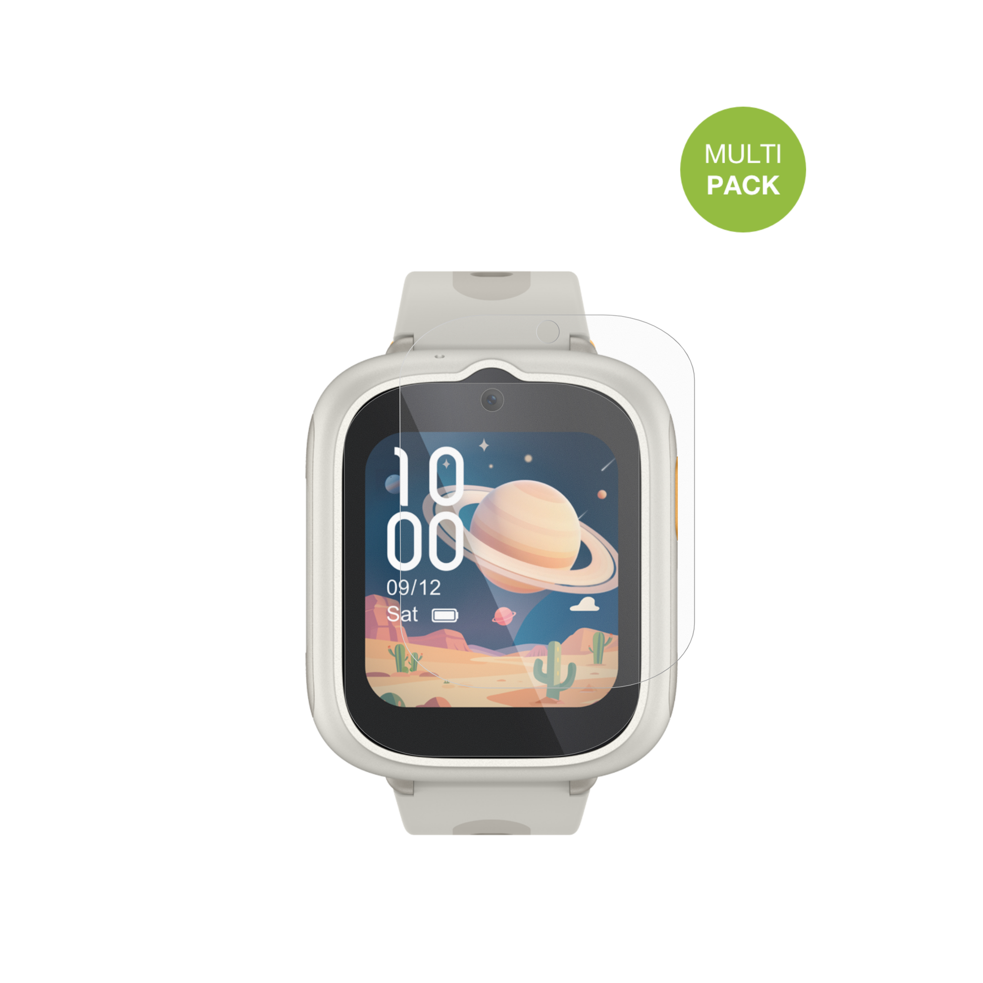 tclmovetime mt48 mit aufgebrachter dipos Displayschutzfolie, die lästige Fingerabdrücke minimiert