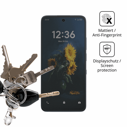 dipos Displayschutz für TCL NXTpaper 70 Pro, mattierte Oberfläche, Blickschutzfilter und perfekter Passform