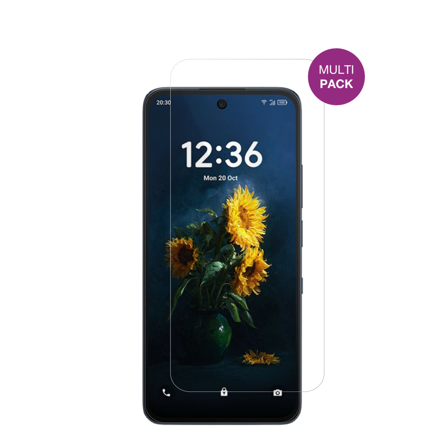 TCLNXTpaper 70 Pro mit aufgebrachter dipos Displayschutzfolie, glasklare Darstellung ohne Einschränkungen