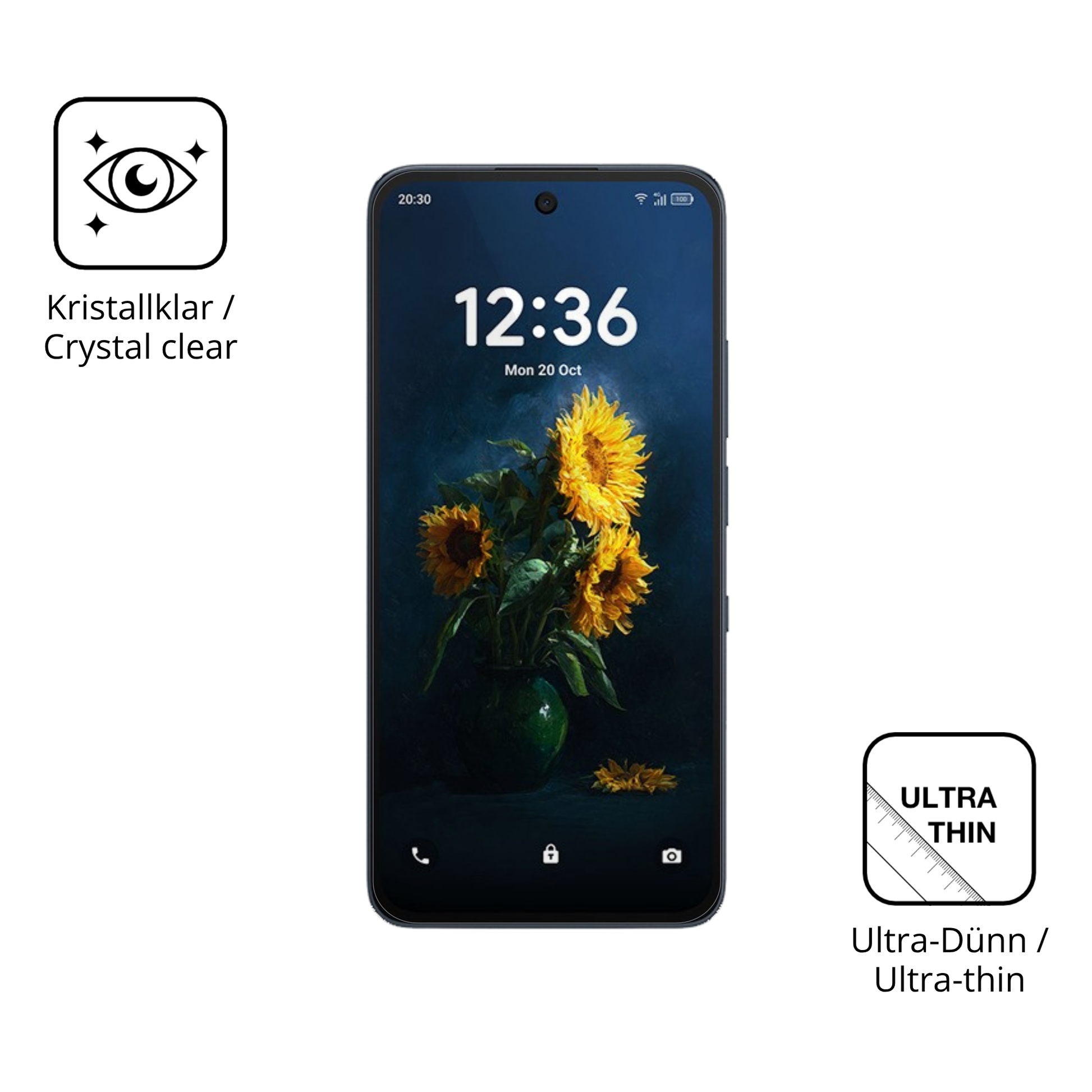 Dünne und klare Folie passend zugeschnitten für TCL NXTpaper 70 Pro