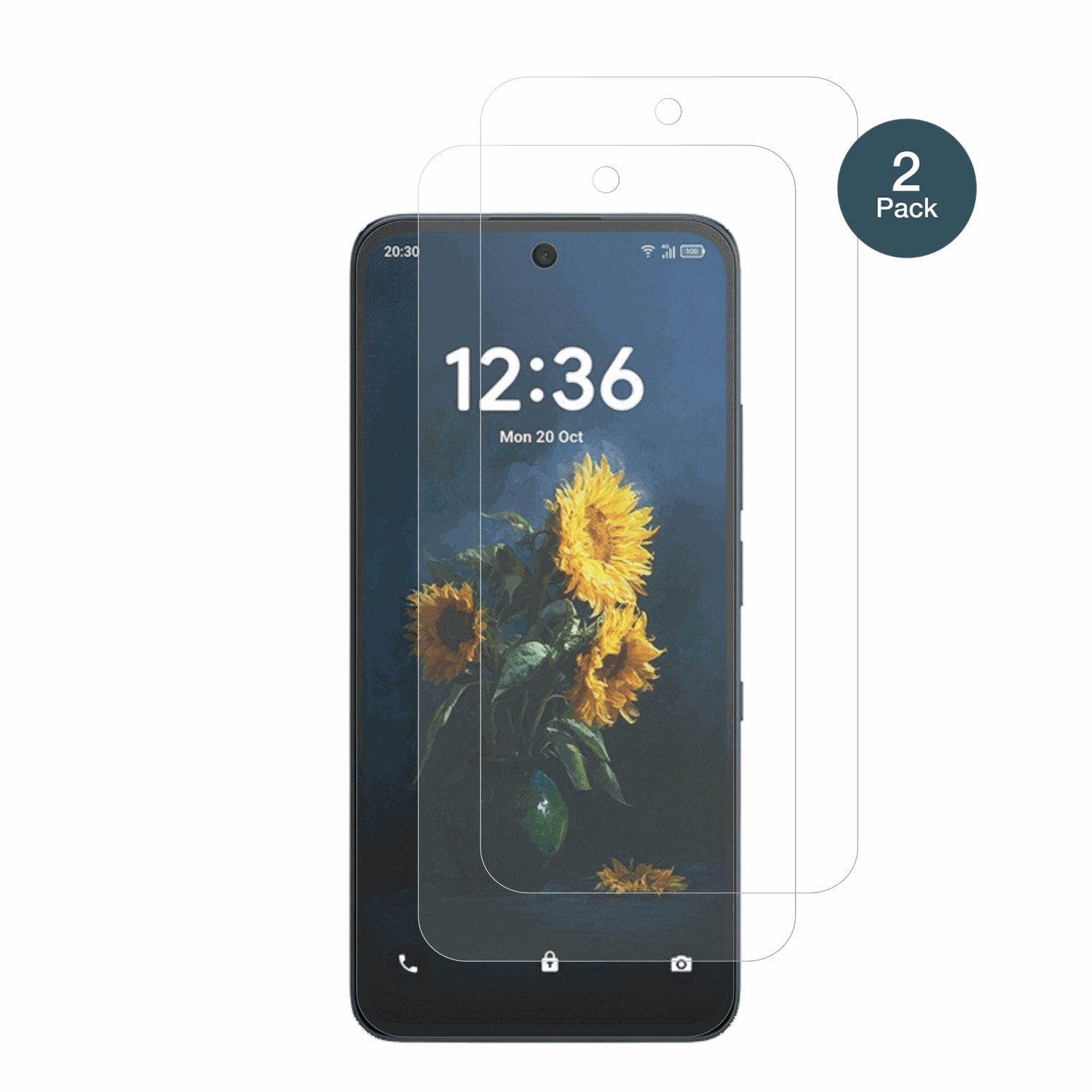 TCLNXTpaper 70 Pro mit aufgebrachter dipos Panzerfolie, die lästige Fingerabdrücke minimiert