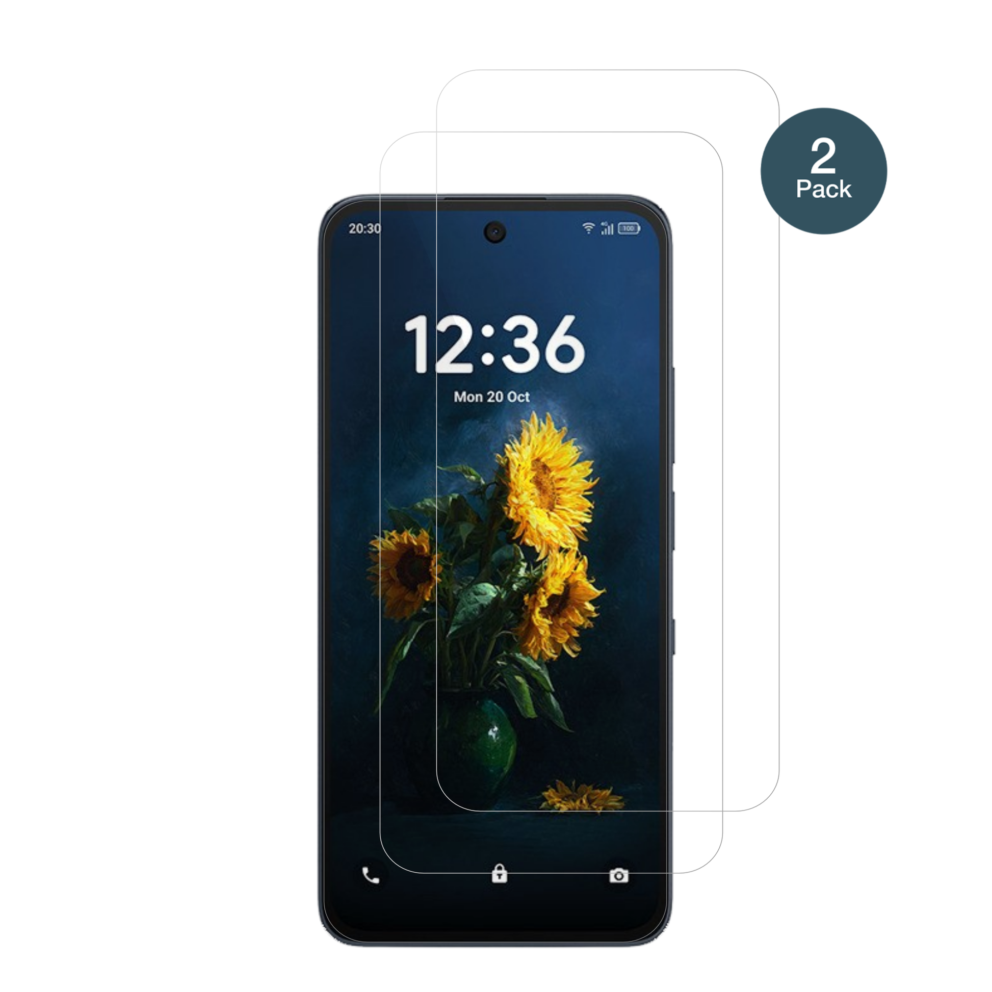 TCLNXTpaper 70 Pro mit aufgebrachter dipos Flex Schutzfolie, glasklare Darstellung ohne Einschränkungen