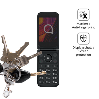 dipos Displayschutz für TCL One Touch 4043D, mattierte Oberfläche, Blickschutzfilter und perfekter Passform