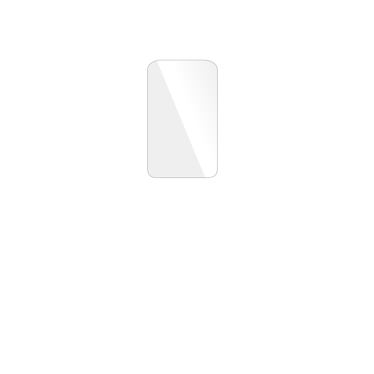 dipos Displayschutz für TCL One Touch 4043D, transparente Oberfläche, geringe Dicke und perfekte Passform