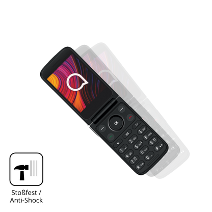 Schutz gegen Kratzer auf dem TCL One Touch 4043D Glas durch Schlüssel, Stöße gegen die Tischkante oder Stürze