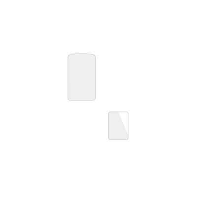 dipos Displayschutz für TCL One Touch 4043D mit Rückseite, transparente Oberfläche, geringe Dicke und perfekte Passform