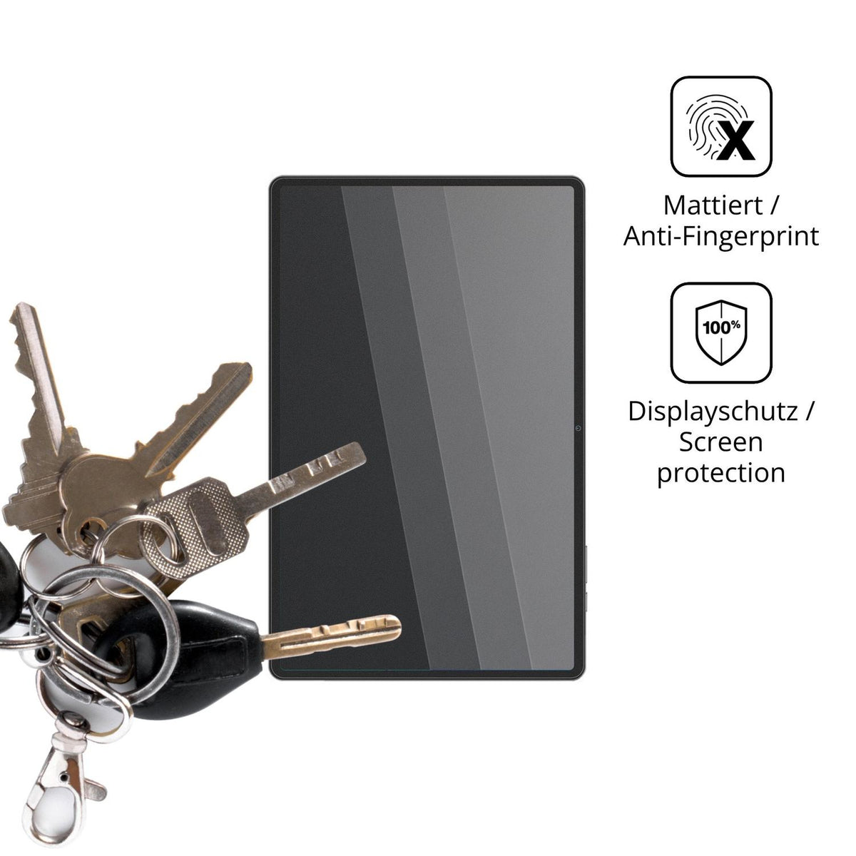 dipos Displayschutz für Teclast H110, mattierte Oberfläche, Blickschutzfilter und perfekter Passform