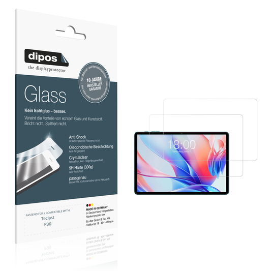 2x 9H Schutzfolie für Teclast P30 Panzerfolie