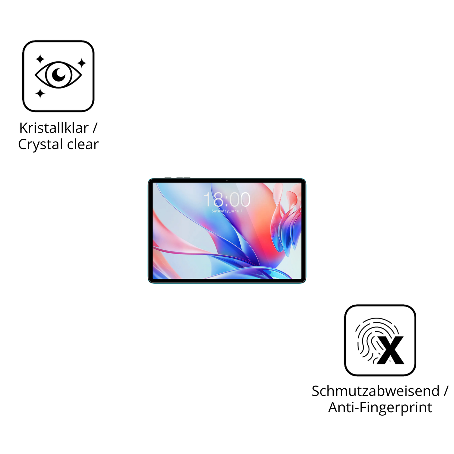 2x 9H Schutzfolie für Teclast P30 Panzerfolie