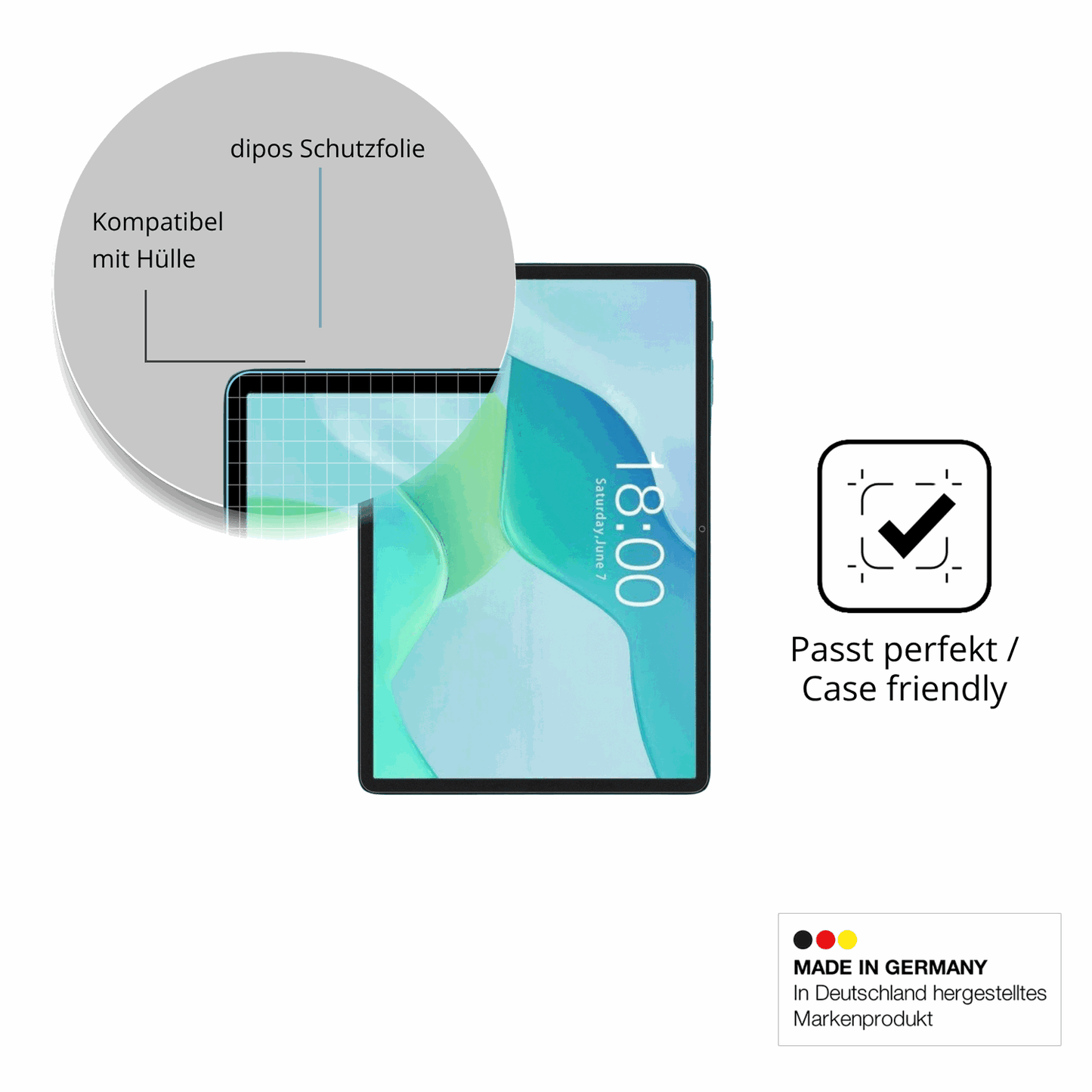 2x Screen Protector for Teclast P33 Protection Anti Glare dipos