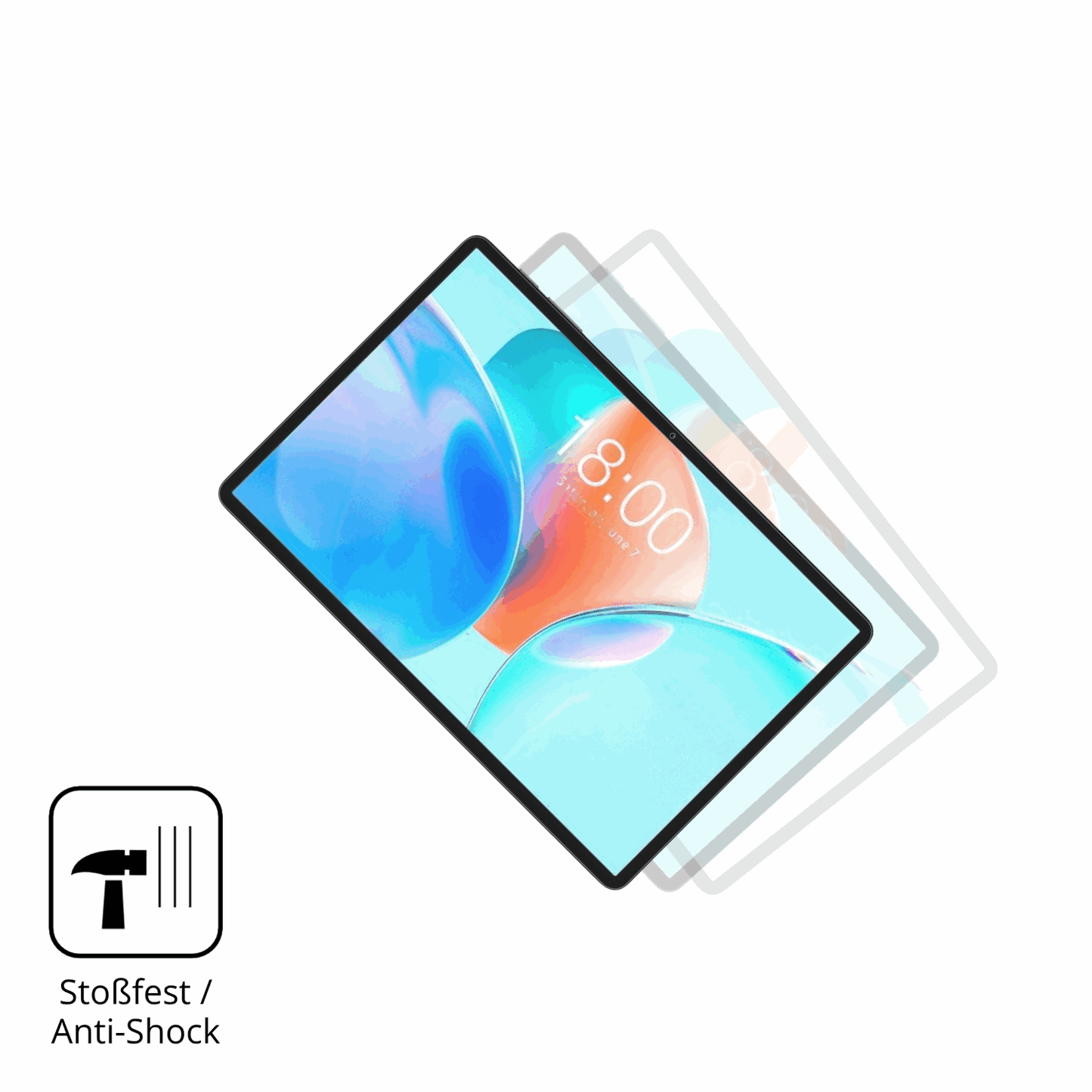 2x Screen Protector for Teclast P50T matte Flexible Glass 9H dipos