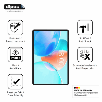 2x Screen Protector for Teclast P50T matte Flexible Glass 9H dipos