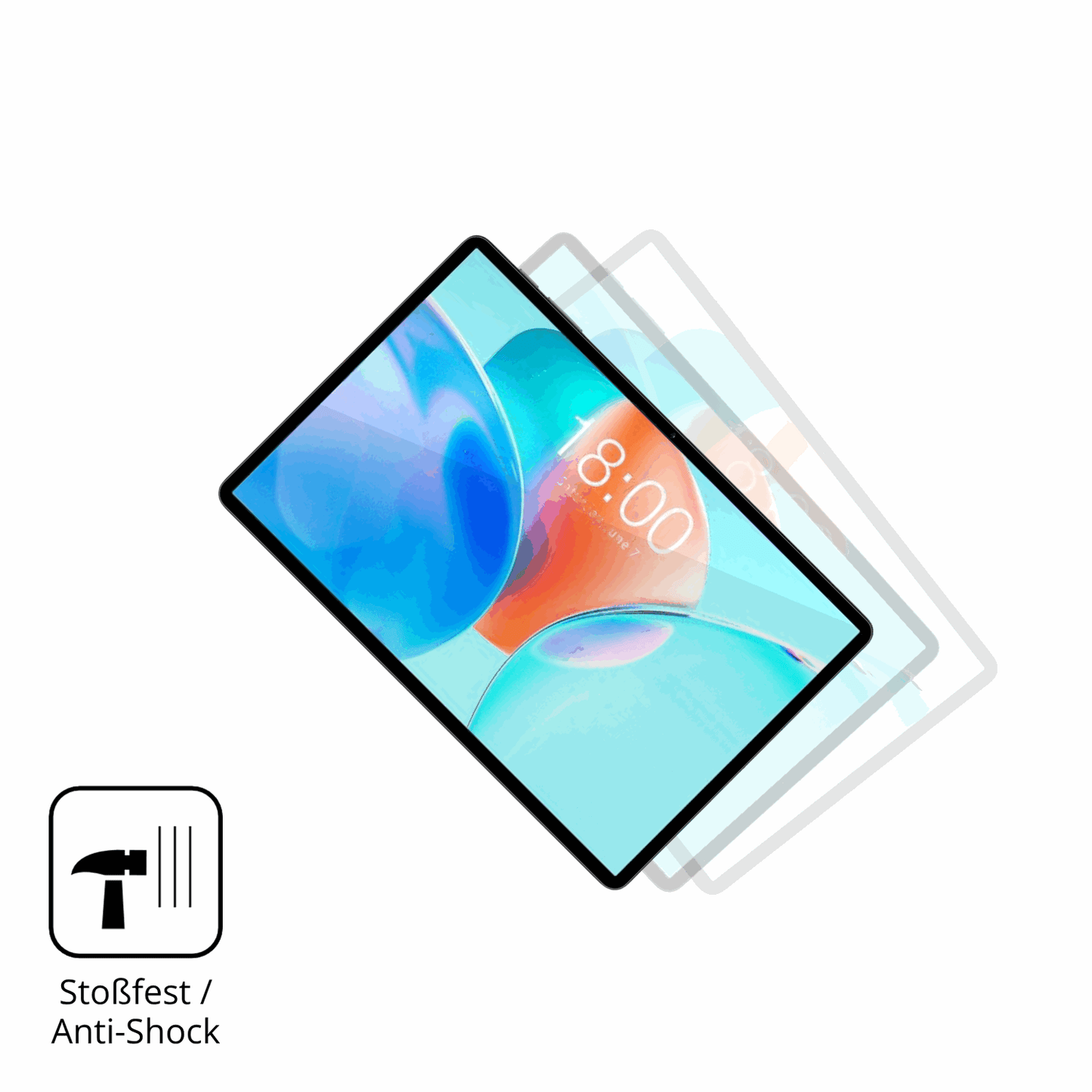 2x Screen Protector for Teclast P50T Flexible Glass 9H dipos